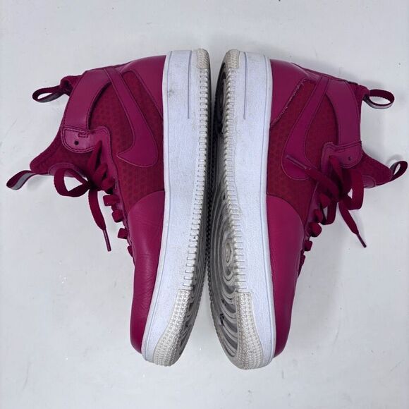 Nike Air Force 1 Mid - Red Leather Sneakers Size 8 main image 5